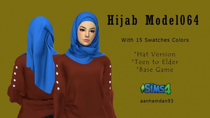 Sims 4 Hijab Model063 & 064 With Sista SET at Aan Hamdan Simmer93