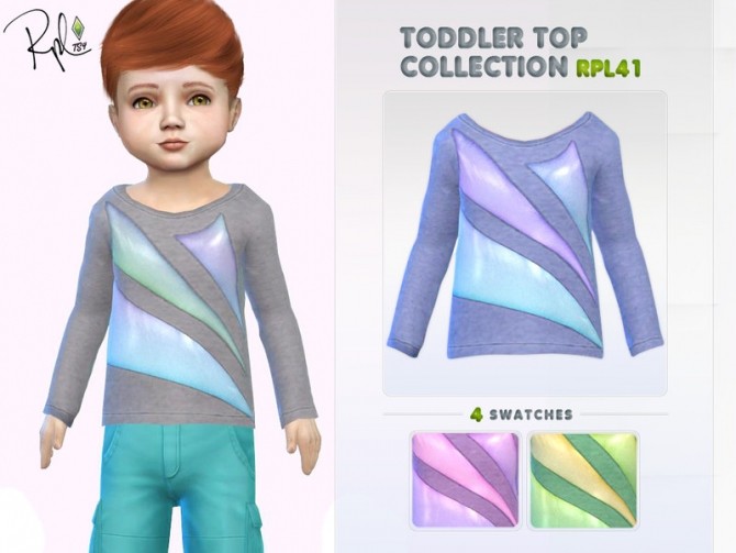 Sims 4 Toddler Top Collection RPL41 by RobertaPLobo at TSR