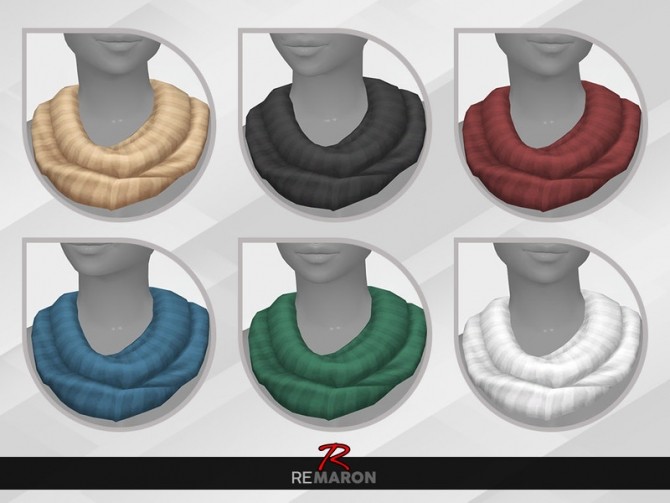 Sims 4 Scarf 01 for Women by remaron at TSR