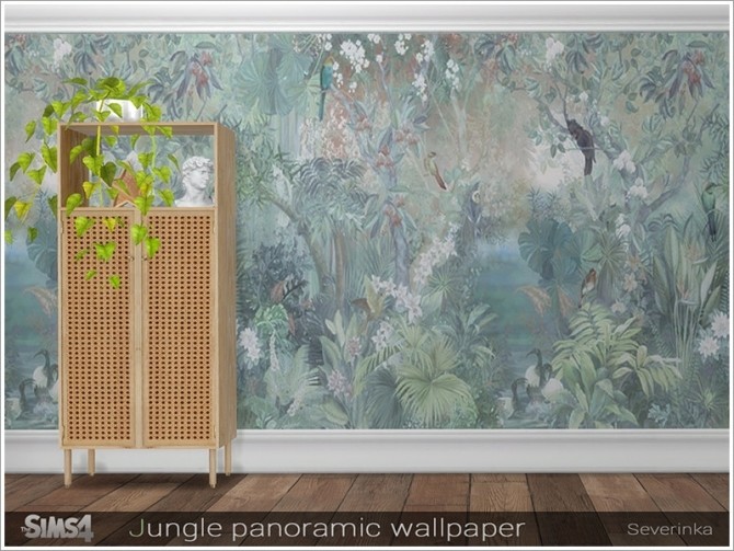 Sims 4 Jungle panoramic wallpaper by Severinka at TSR