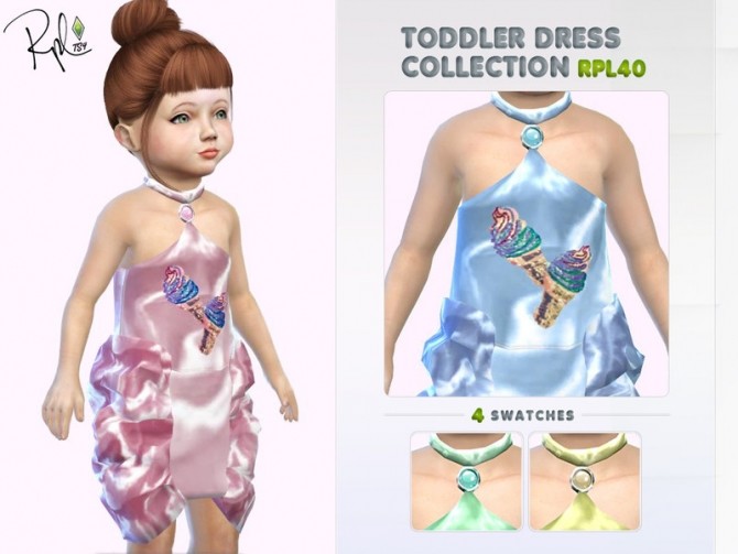Sims 4 Toddler Dress Collection RPL40 by RobertaPLobo at TSR