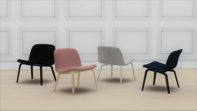 Sims 4 VISU LOUNGE CHAIR (UPHOLSTERED) at Meinkatz Creations