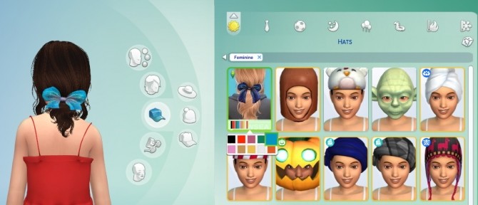 Sims 4 J242 & J141 Newsea hairs converted for kids at My Blue Book