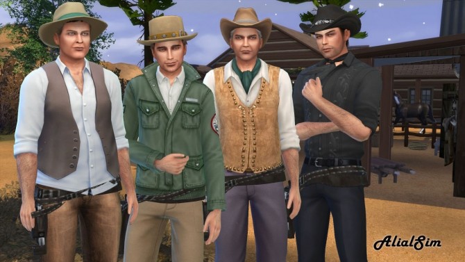Sims 4 Bonanza Panderosa ranch and Cartwright family at Alial Sim
