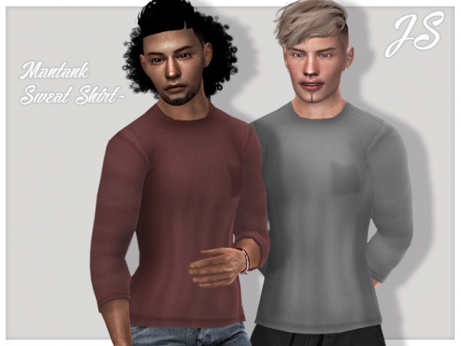 Mantank Sweatshirt by JavaSims at TSR » Sims 4 Updates