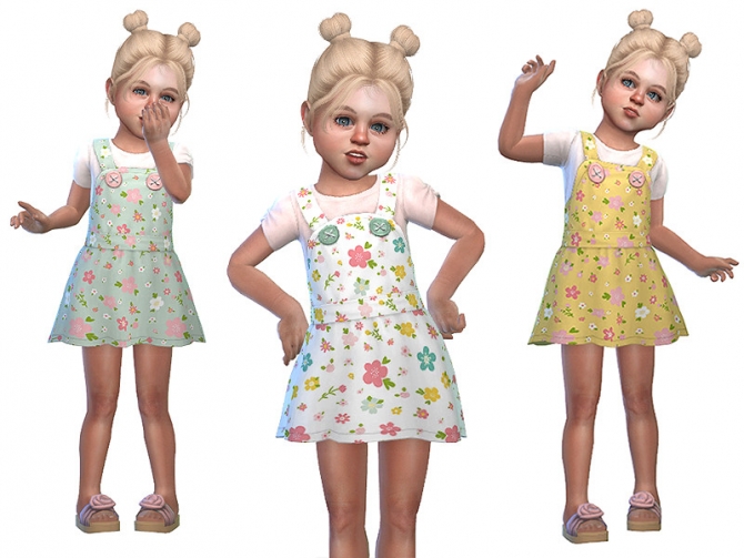 Pinafore for Toddler Girls 02 by Little Things at TSR » Sims 4 Updates