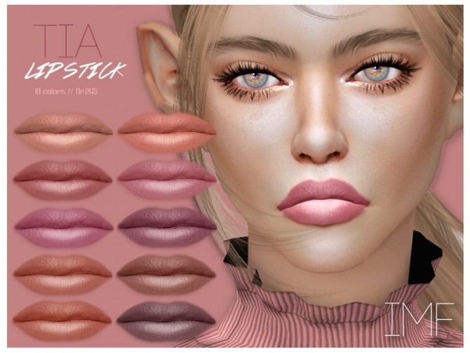 Sims 4 IMF Tia Lipstick N.245 by IzzieMcFire at TSR