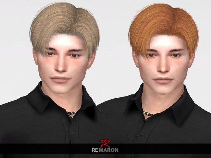 Sims 4 Leon Hair Retexture by remaron at TSR