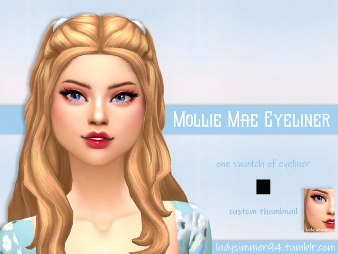 Sims 4 Mollie Mae Eyeliner by LadySimmer94 at TSR