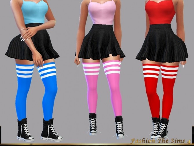 Sims 4 Socks Fiona by LYLLYAN at TSR