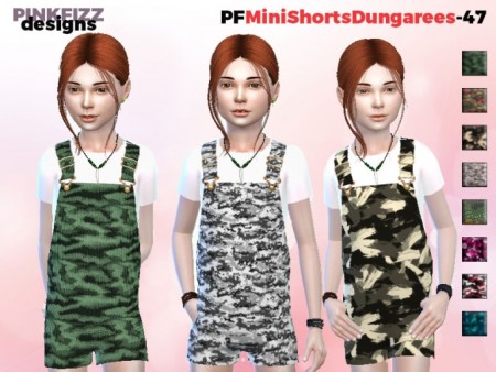 Mini Short Dungarees PF47 by Pinkfizzzzz at TSR