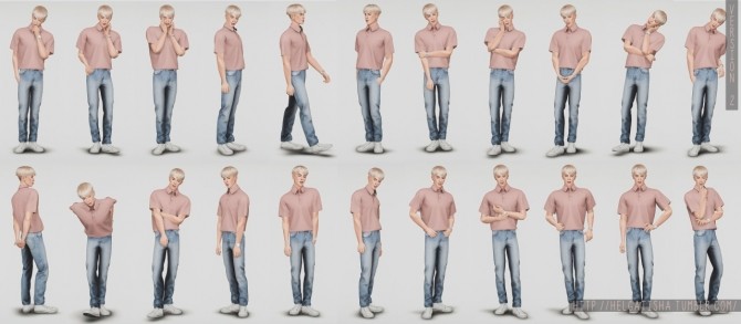 Sims 4 Male poses 04 at Helga Tisha