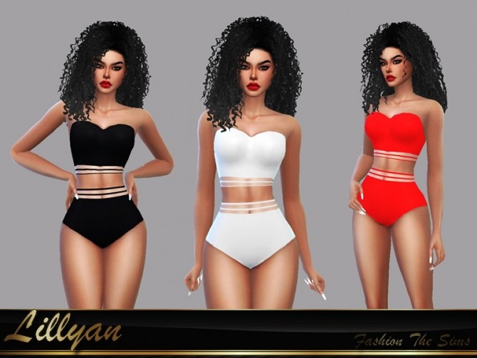 Sims 4 Melissa swimsuit by LYLLYAN at TSR