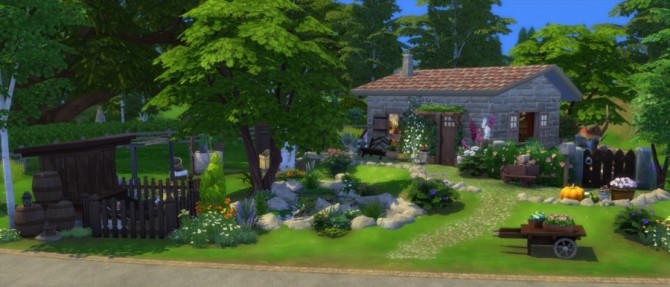 Sims 4 The good old times micro house by Pyrenea at Sims Artists