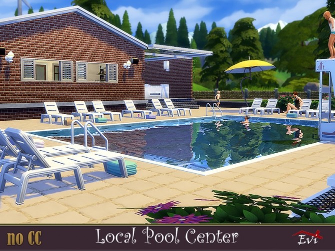 Sims 4 Local Pool Center by evi at TSR
