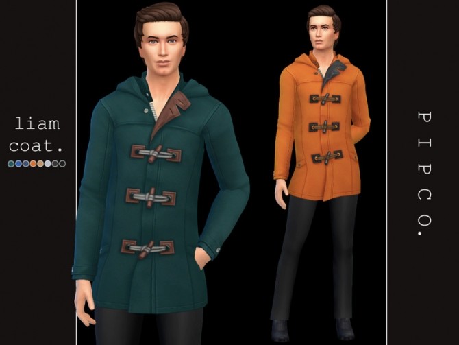 Sims 4 Liam coat by Pipco at TSR