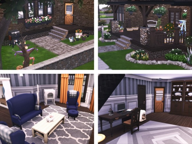 Sims 4 Stalwart Mission style home by xogerardine at TSR