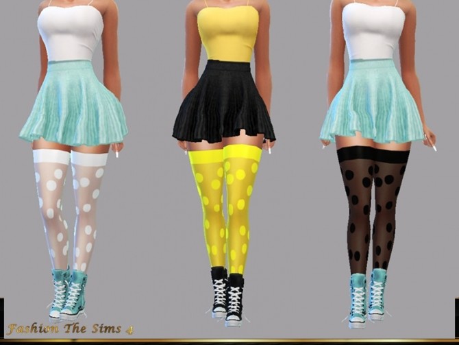 Sims 4 Clarice Socks by LYLLYAN at TSR