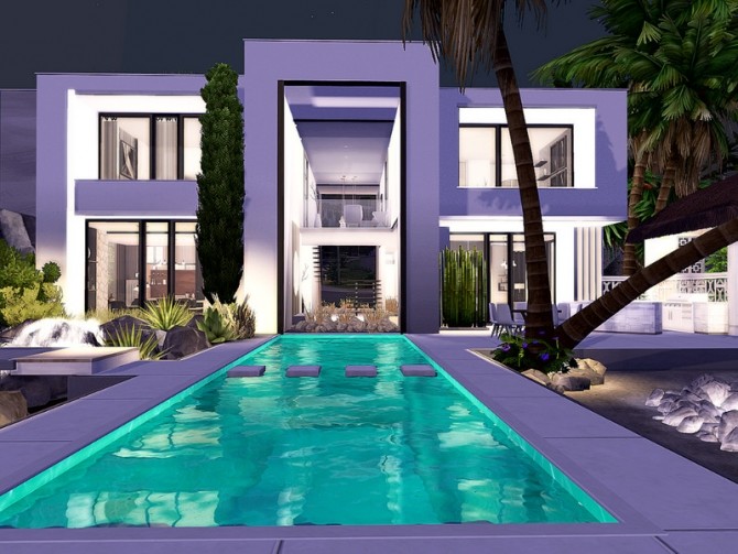 Sims 4 Luxury Villa No CC by Sarina Sims at TSR