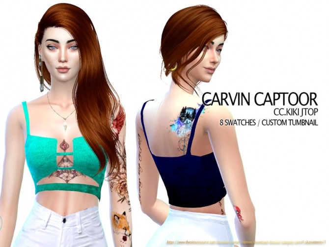 Sims 4 Kiki Jtop by carvin captoor at TSR