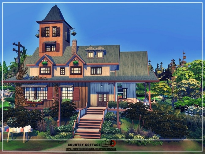 Sims 4 Country cottage big farm by Danuta720 at TSR