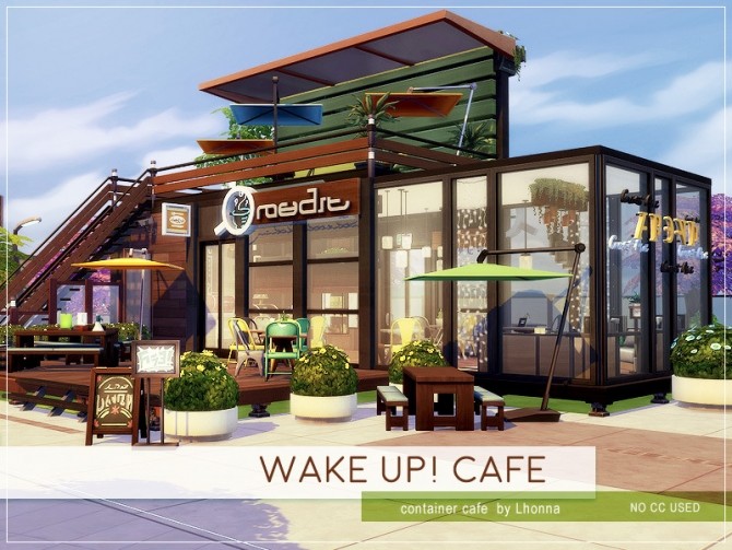 Sims 4 Wake Up! Cafe by Lhonna at TSR
