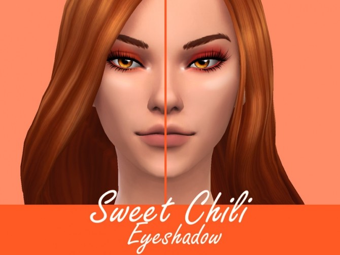 Sims 4 Sweet Chili Eyeshadow by Sagittariah at TSR