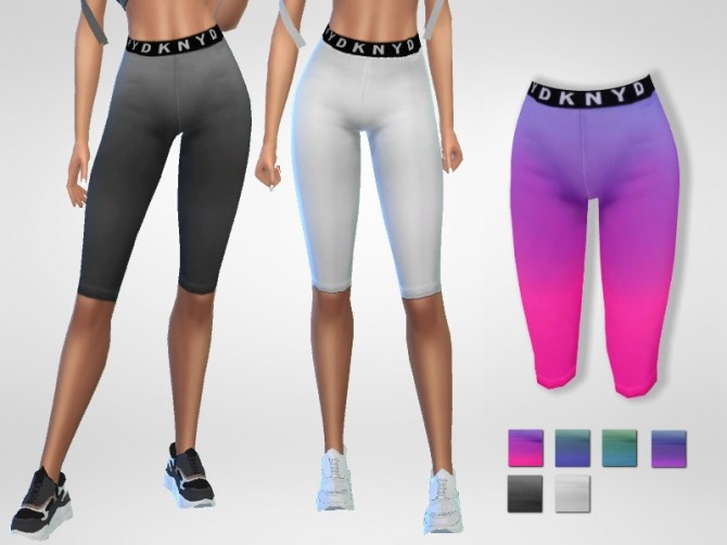 Sims 4 Active Multicolored Leggings by Puresim at TSR