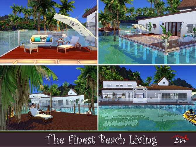 Sims 4 The Finest Beach Living by evi at TSR