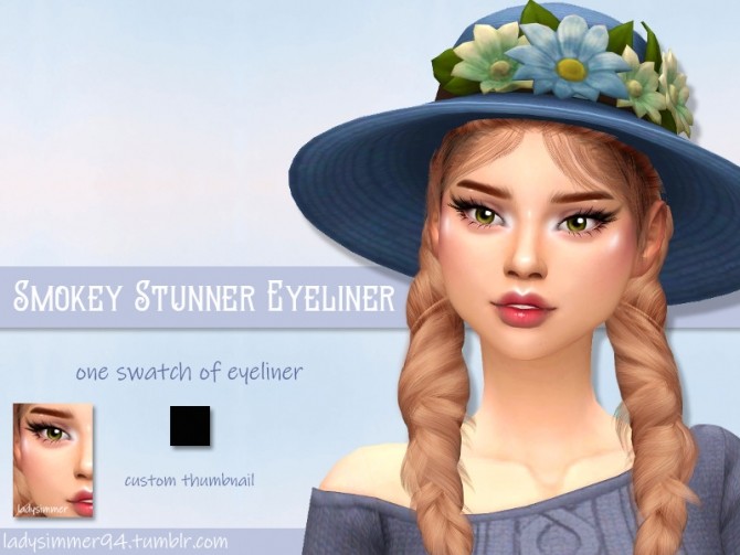 Sims 4 Smokey Stunner Eyeliner by LadySimmer94 at TSR