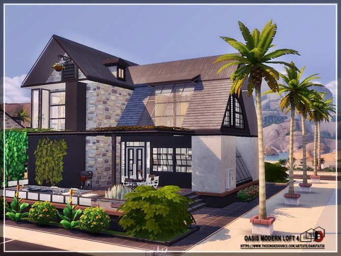 Sims 4 Oasis Modern Loft 4 by Danuta720 at TSR