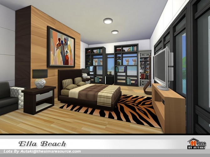 Sims 4 Ella Beach home NoCC by autaki at TSR
