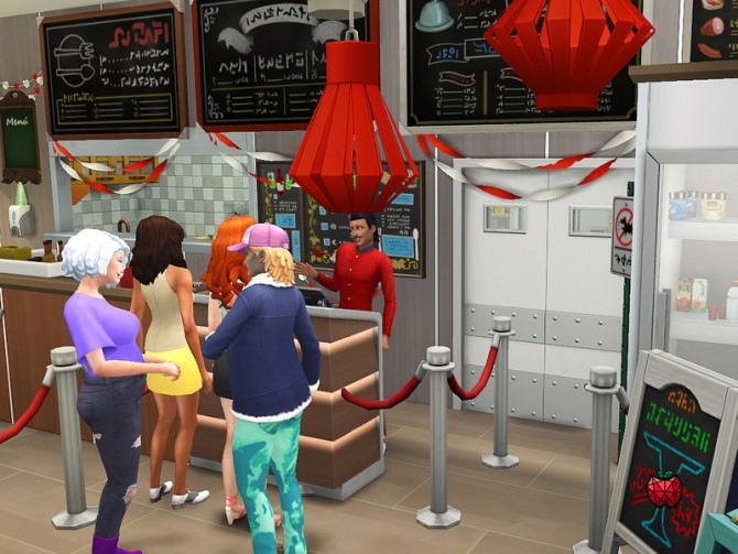 Sims 4 Callie restaurant by melapples at TSR
