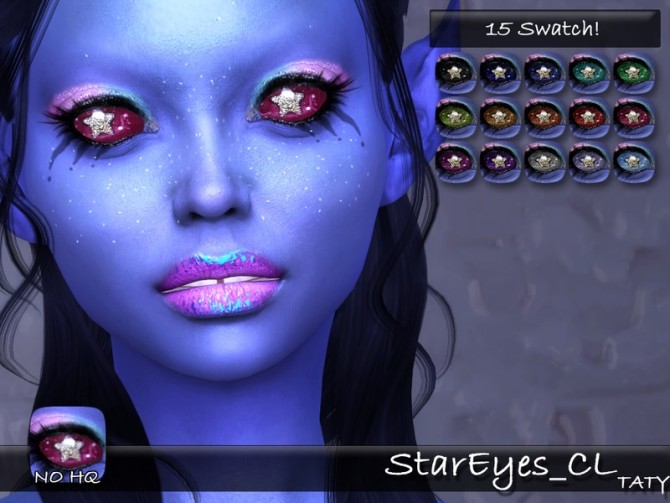 Sims 4 Star eyes CL by tatygagg at TSR