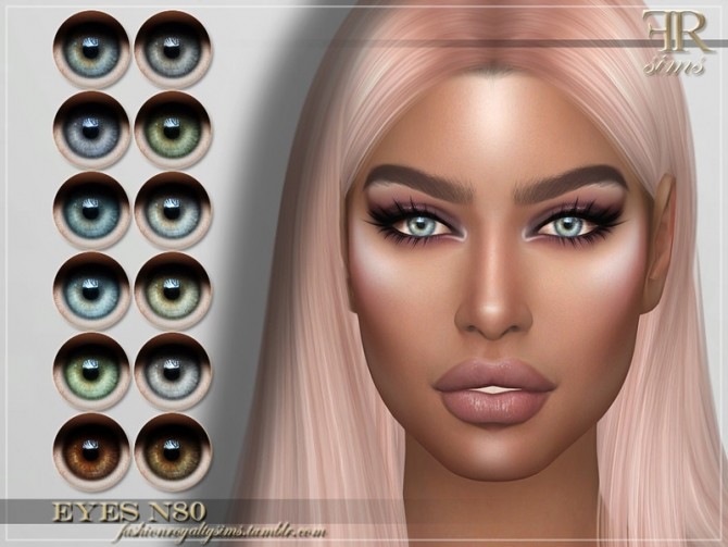Sims 4 FRS Eyes N80 by FashionRoyaltySims at TSR