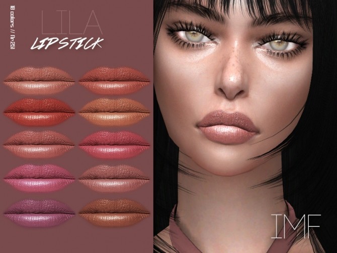 Sims 4 IMF Lila Lipstick N.251 by IzzieMcFire at TSR