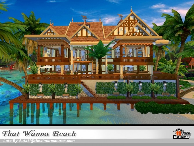 Sims 4 Thai Wanna Beach NoCC by autaki at TSR