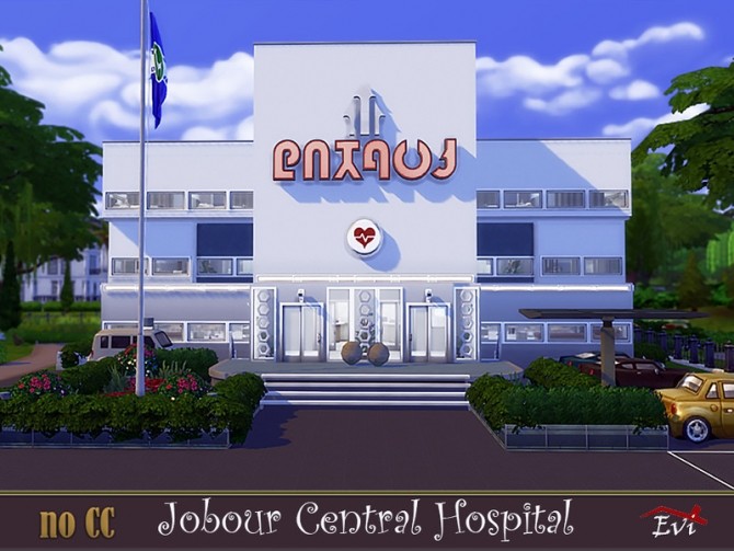 Sims 4 Jobour Central Hospital by evi at TSR