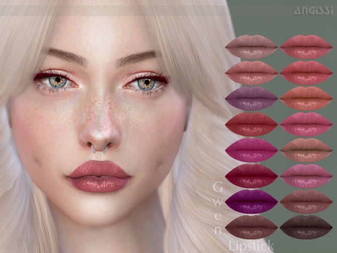 Gwen Lipstick by ANGISSI at TSR » Sims 4 Updates