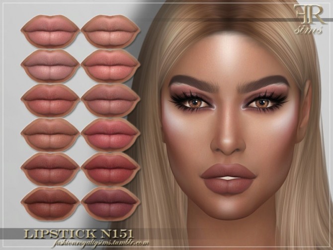Sims 4 FRS Lipstick N151 by FashionRoyaltySims at TSR