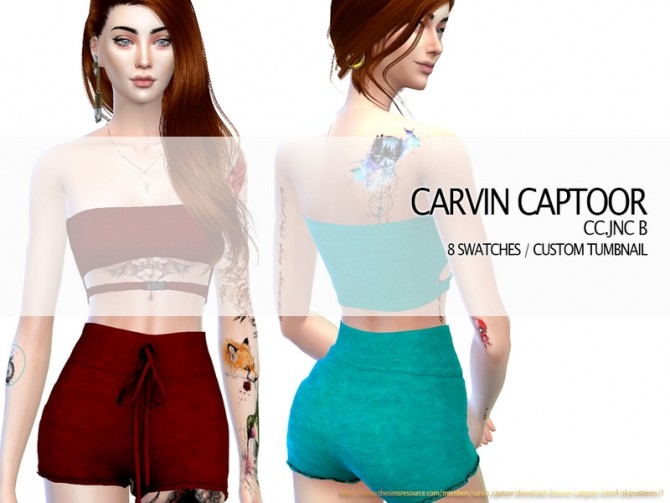 Sims 4 JNC B shorts by carvin captoor at TSR