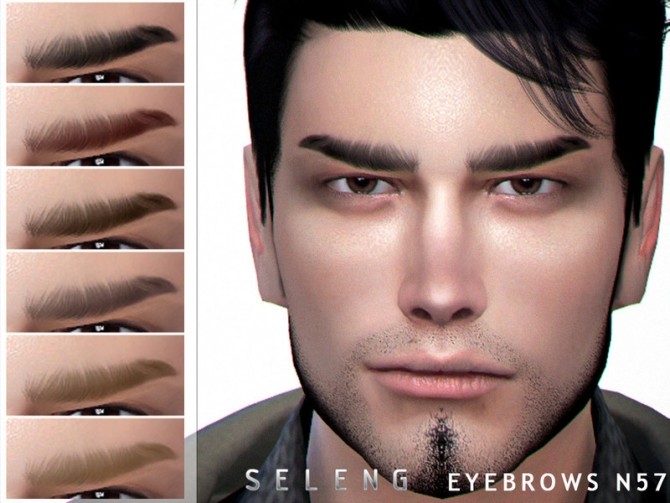 Sims 4 Eyebrows N57 by Seleng at TSR