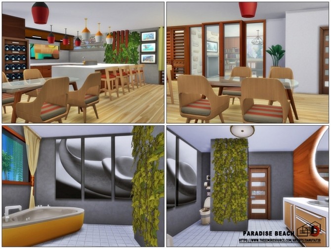 Sims 4 Paradise beach luxury villa by Danuta720 at TSR