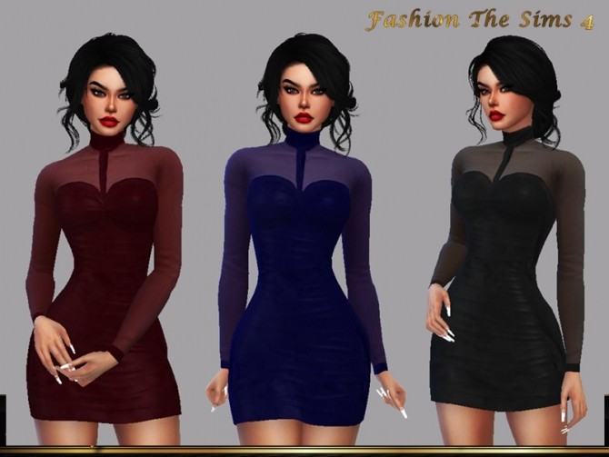Sims 4 Dress Andressa by LYLLYAN at TSR
