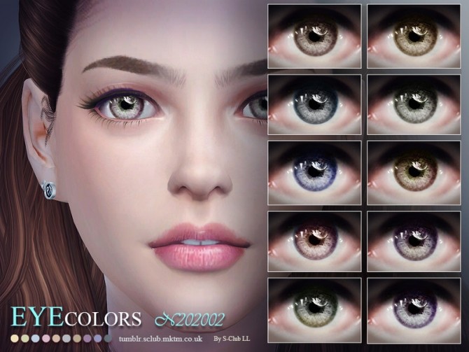 Sims 4 Eyecolors 202002 by S Club LL at TSR