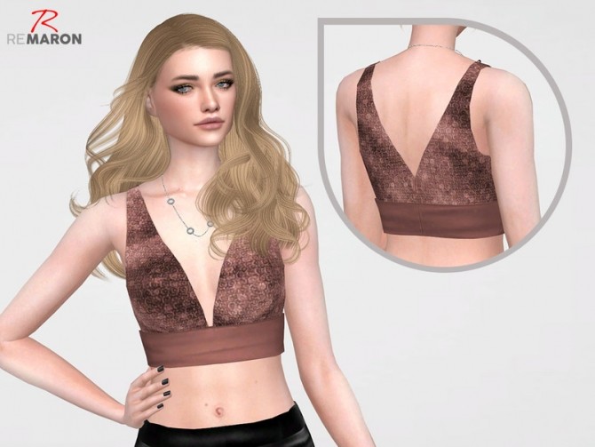 Sims 4 Cropped Fashion for Women 01 by remaron at TSR