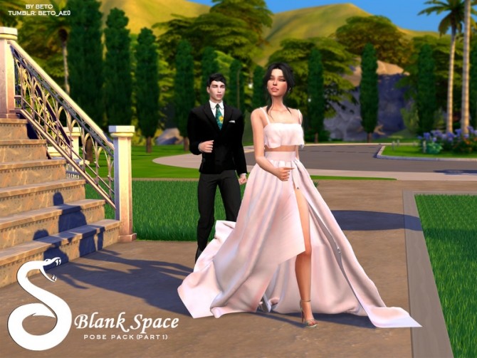 Sims 4 Blank Space I Pose pack by Beto ae0 at TSR