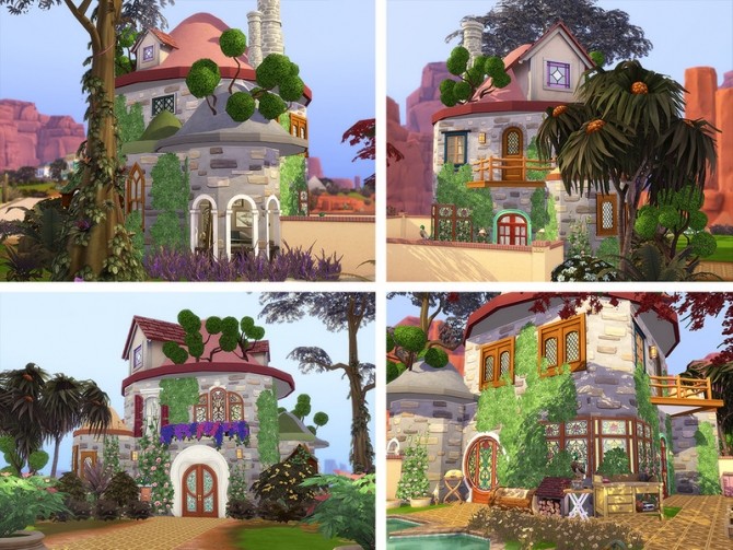 Sims 4 Red Mushroom House by Ineliz at TSR