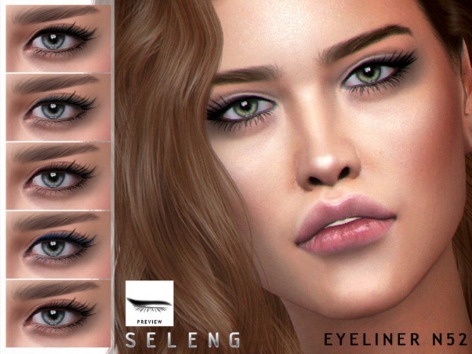Sims 4 Eyeliner N52 by Seleng at TSR