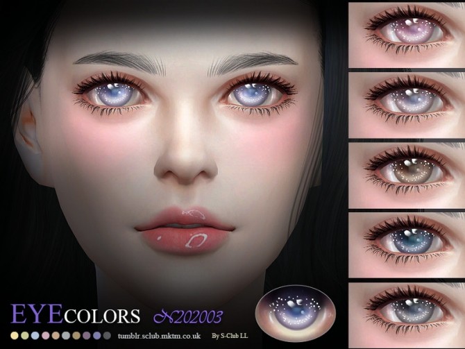 Sims 4 Eyecolors 202003 by S Club LL at TSR